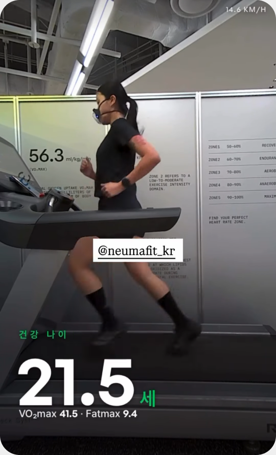 뉴마핏 유산소 진단 후기
